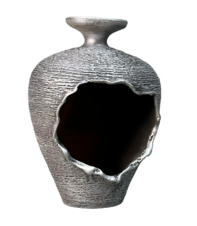 Кашпо V14 кувшин лежащий 22*15*h14 см (джинс)